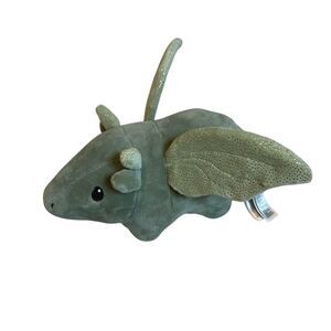 H&M Home Green DRAGON Plush 11" Gold Shimmer